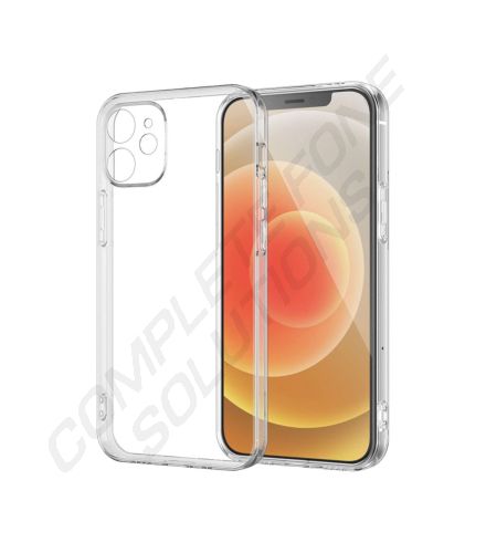 iPhone 12 Pro Max Slim Gel Case With Camera Cut Outs - Clear