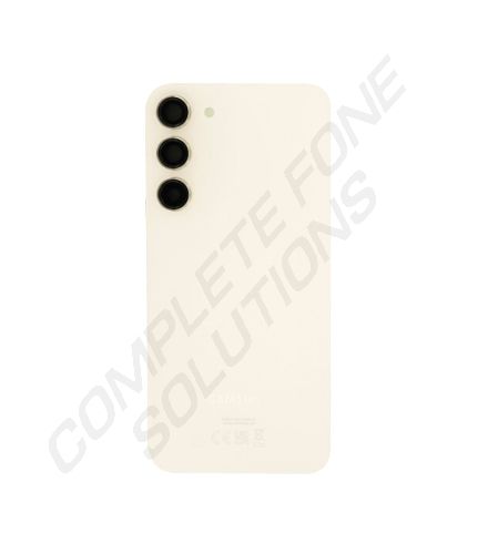 Samsung S911 Galaxy S23 Genuine Service Pack Rear Glass / Battery Cover - Beige / Cream