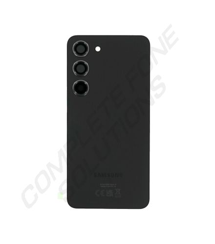 Samsung S911 Galaxy S23 Genuine Service Pack Rear Glass / Battery Cover- Black