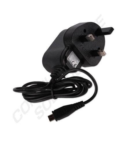 1 Amp Micro USB Mains Charger - Black