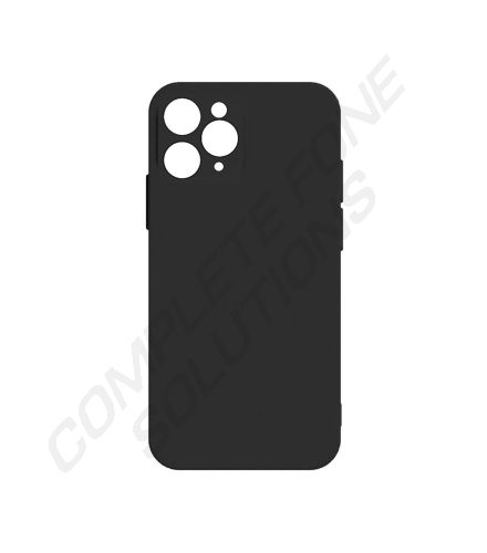 iPhone 12 Pro Max Slim Gel Case With Camera Cut Outs - Black