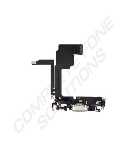 iPhone 15 Pro OEM Charge Connector / Charging Port Flex - White
